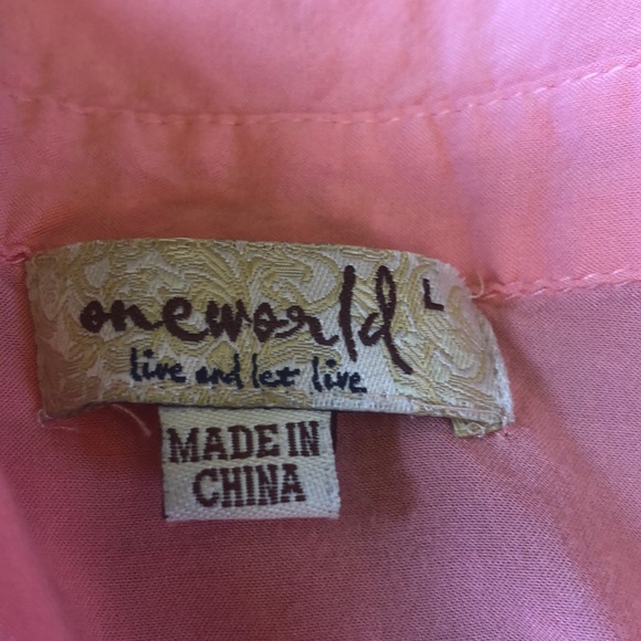 Spring coral mid sleeve blouse - Picture 3 of 3